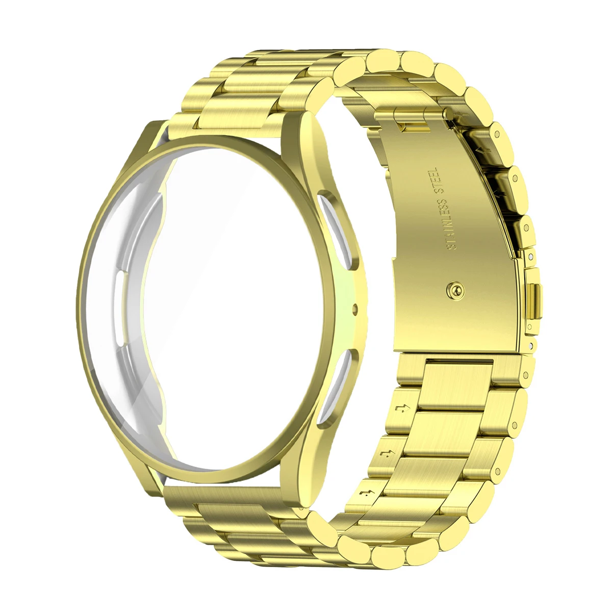 Stainless Steel Bracelet with Metal Strap and TPU Cover