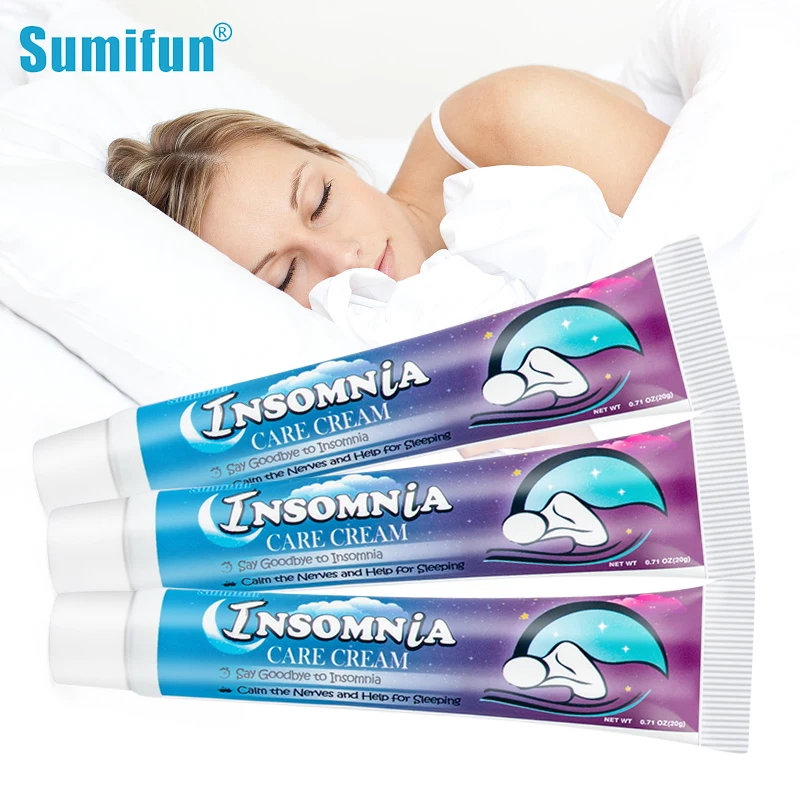 

3Pcs Sumifun Insomnia Treatment Cream Herbal Sleeping Medicine Medical Ointment Headache Anxiety Stress Relief Good Night Sleep