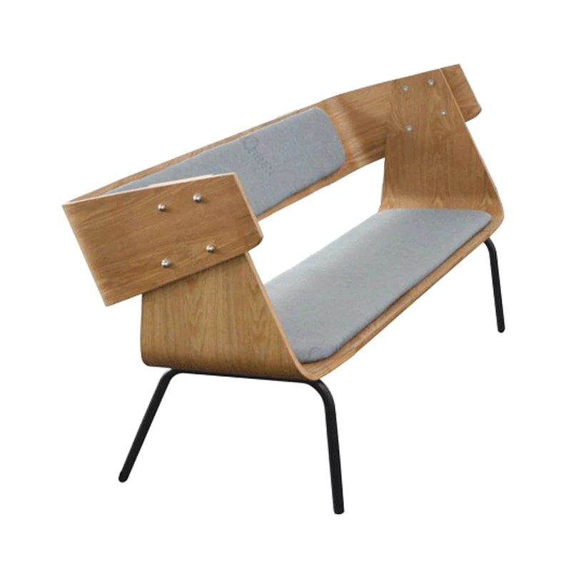 

Double Sofa Chair Artistic Style Nordic Industrial Style Simple Clothing Store Cafe Long Bench