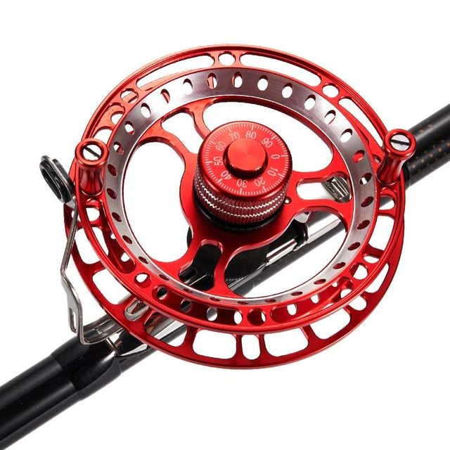 Rock Wedkarstwo Coil Full Metal Fly Fishing Reel 2 1BB Fish Line Wheel 1:1  Gear