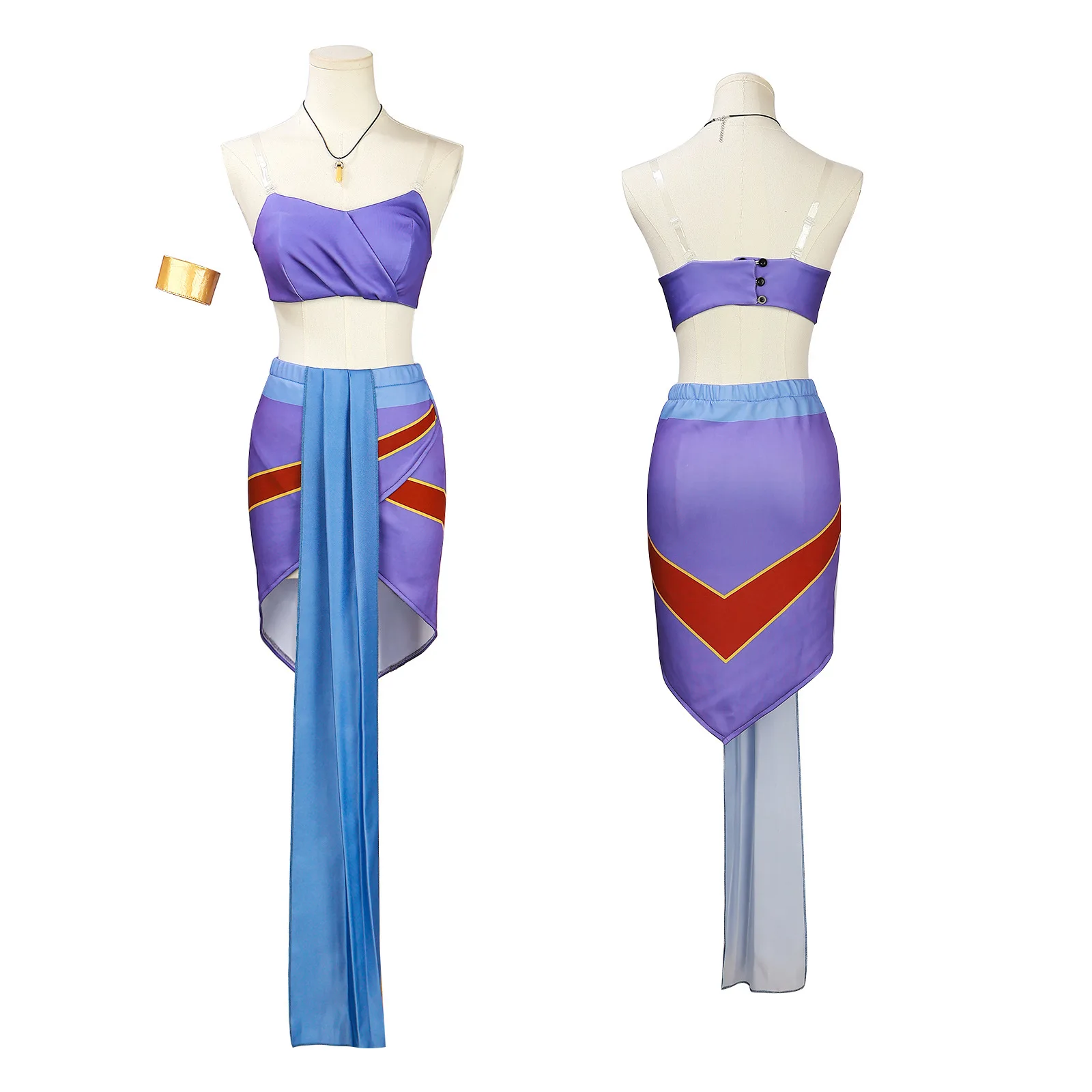 

Kidaa Cosplay Anime Costume Women Sexy Fancy Tube Top Skirts Suit Halloween Carnival Party Disguise Gown Outfits