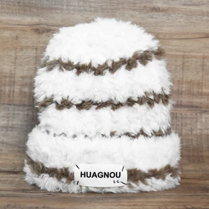 Image for Thickened Plush Hat Fashion Winter Warm Bonnet Cap 