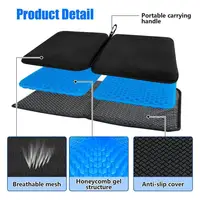 TPE Gel Portable Seat Cushion Sedentary Pain Relief Outdoor Camping Garden Bench Travel Airplane Seat Foldable Pad Mat Посадка 2