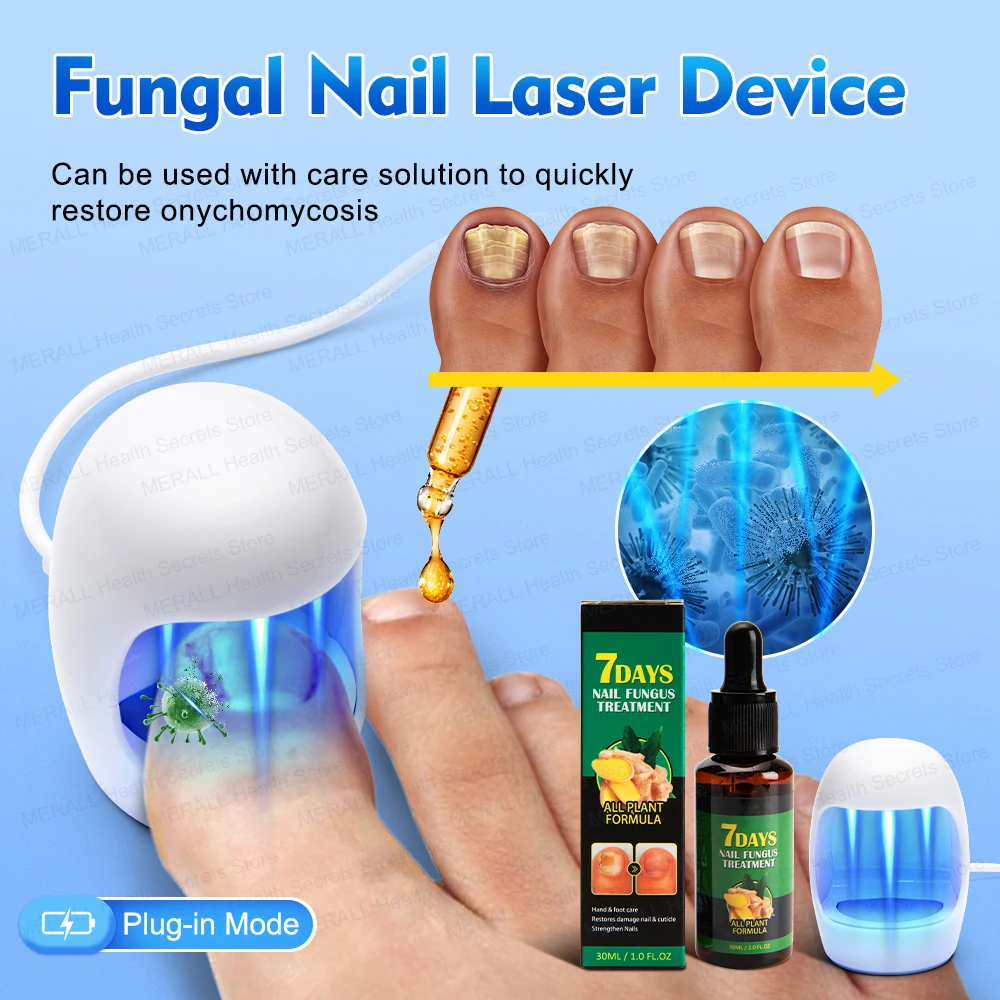 Nail Fungus Remover Laser Treatment Device for Personal Health Care and Manicure Pedicure