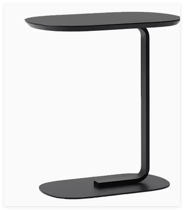Nordic C-Shaped Side Table, Minimalist End Table, Creative Small Square Living Room Corner Solid Wood Coffee Table