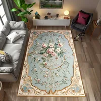 Boho Deco Living Room Carpet Elegant Print Bedroom Cloakroom Chic Soft Floor Mat Lounge Area Tea Table Plush Rug Ковер Tapis 러그 1