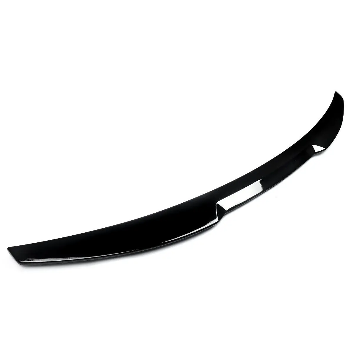 M4 REAR TRUNK SPOILER HIGHKICK WING FOR 14-20 AUDI A3 S3 RS3 SEDAN GLOSS BLACK