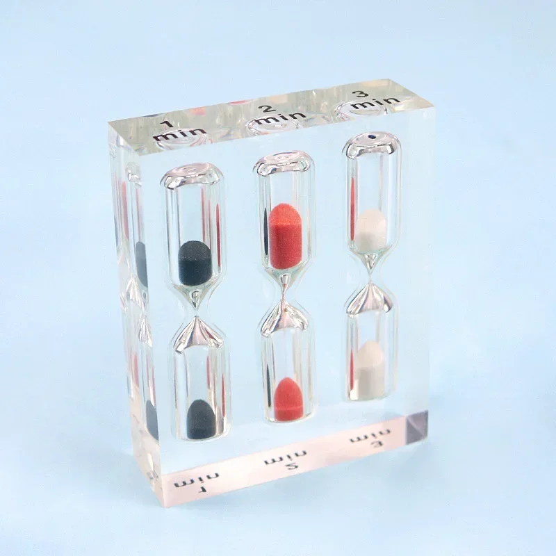 1/2/3/4/5Minute Hourglass Timer Acrylic Creative Time Funnel Home Decoration Ornaments Colorful Sandglass Sand Timer Clock
