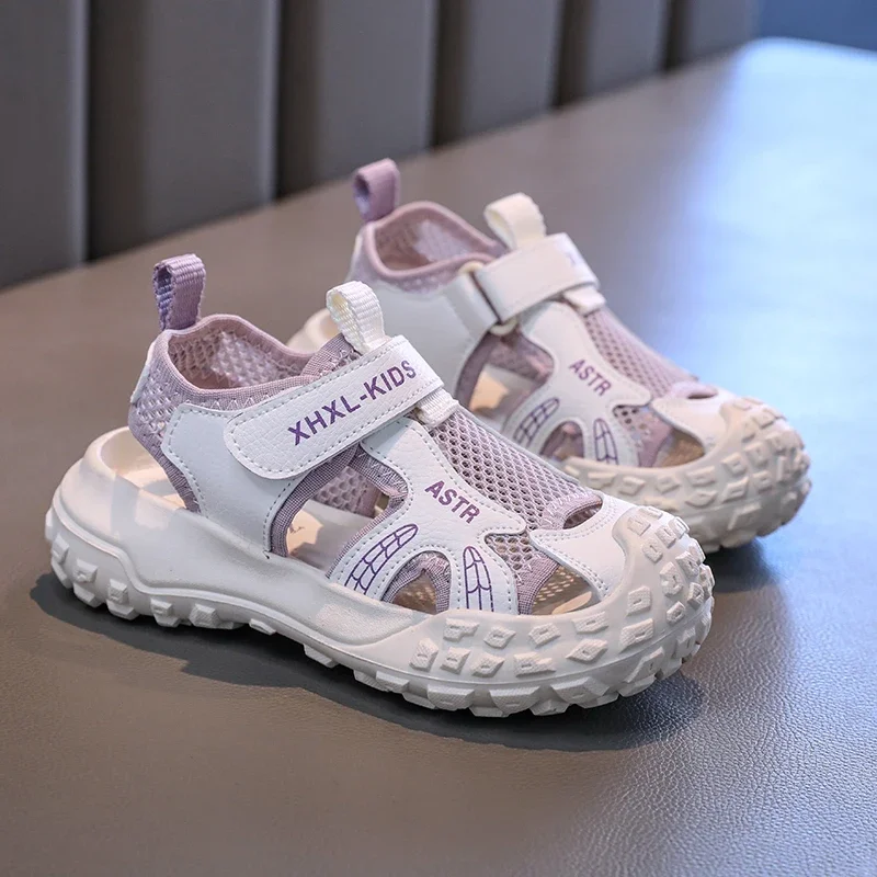 Kids Summer Mesh Breathable Hollow Out Sandals