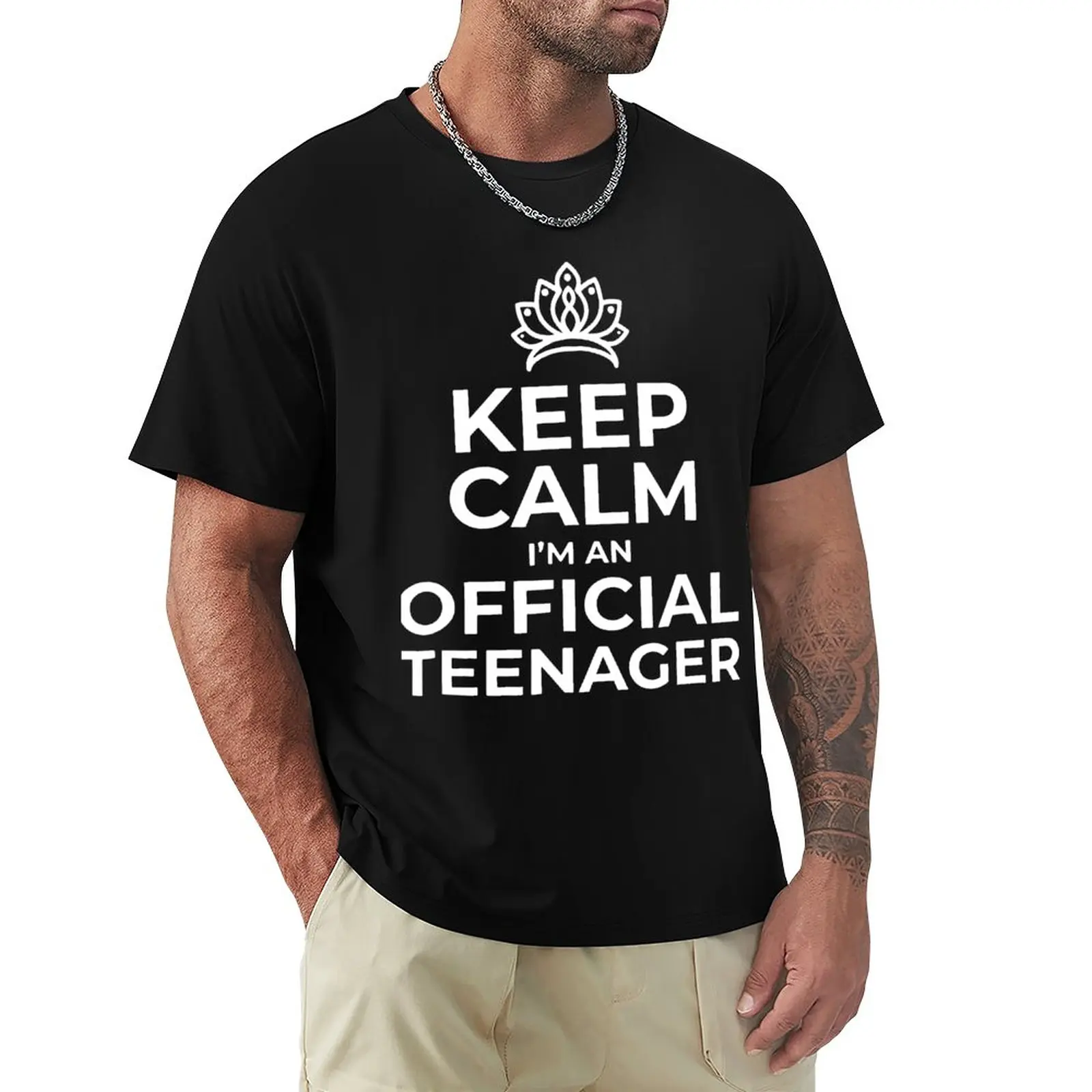 

Keep Calm I Am An Official Teenager Keep Calm T-Shirt aesthetic clothes customs design your own customizeds men t shirt