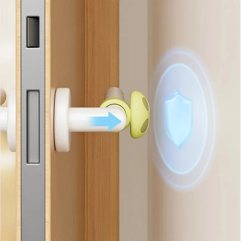 Door Knob Stopper Silicone Mute Door Handle Buffer Pad Non-Punch O-shaped Anti-Collision Protected Pad Wall Protector Plug