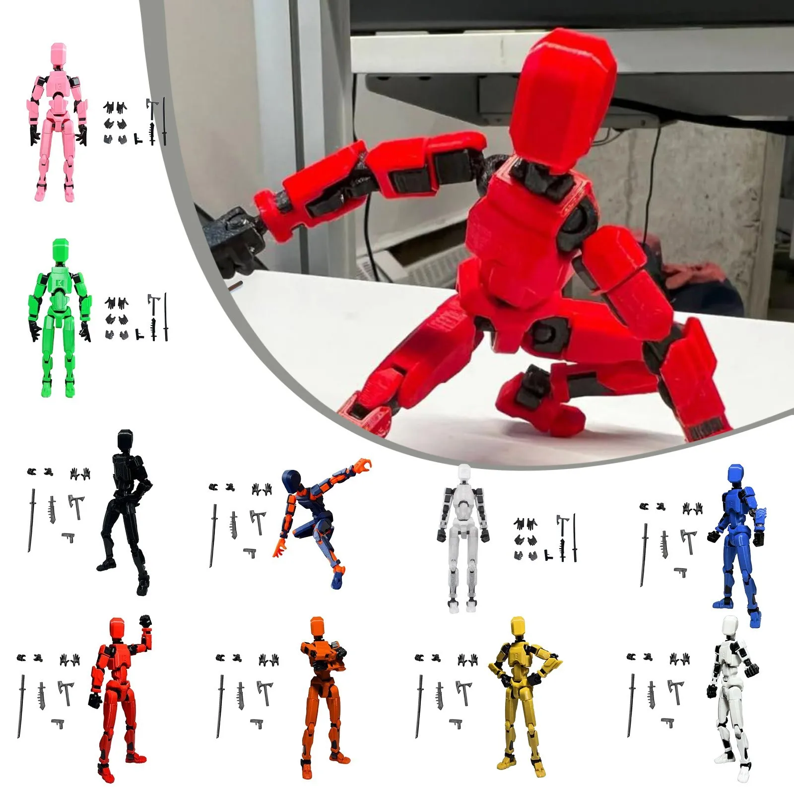 

Doll 13-Joint Movable 3d Printed Doll Toy 3rd Generation Dummy Doll Diy Full Body Decompression Artifact Juguetes Para NiñOs