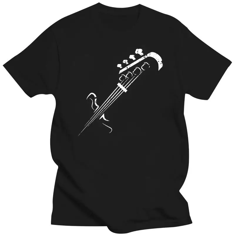 New funny t shirt Bass Guitar Shirt Silhouette tshirt men tee