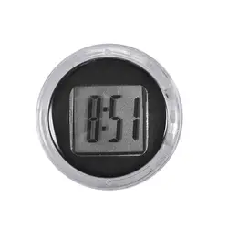 Compact Waterproof Motorcycle Handlebar Clock - Sleek Moto Styling Accessory (Black)