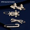 4Pcs/Set Women' Pin Brooch Elegant Opal Butterfly Bow Flower Brooch Exquisite jewelry Accessories Brooch Set 1