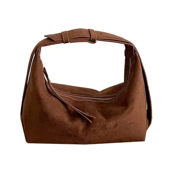 Borsa a tracolla da donna in pelle PU, stile hobo, con manico superiore, ideale per ufficio, appuntamenti e viaggi.