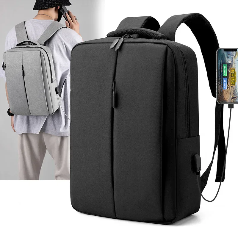 

Модный повседневный рюкзак с защитой от кражи, Легкий Простой деловой дорожный портфель для компьютера с Usb-зарядкой