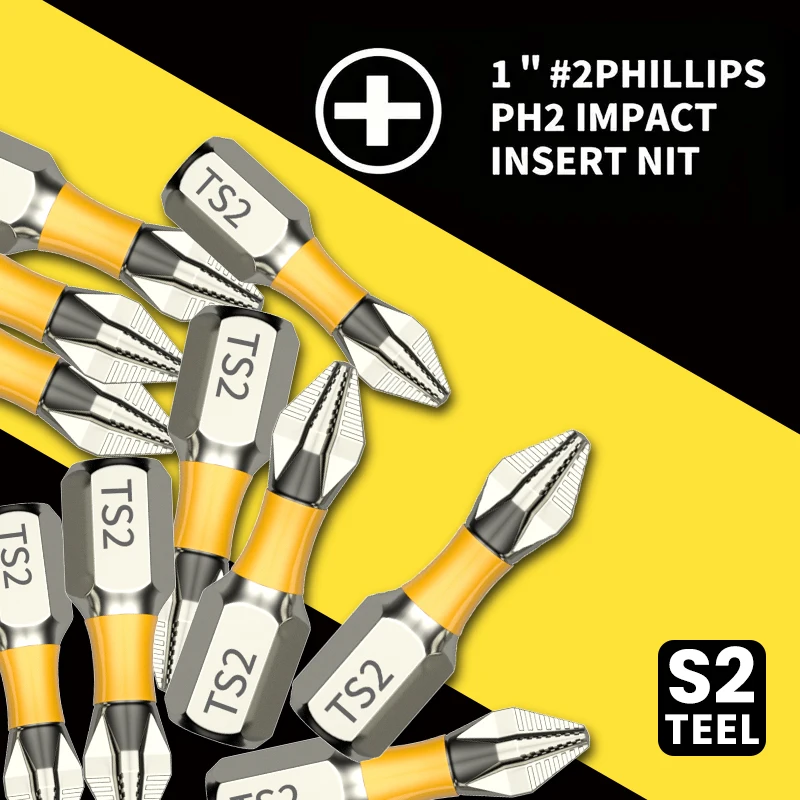 20pcs PH2 강력한 자기 코일 전기 스크루 드라이버 크로스 헤드 전기 스크루 드라이버, 고경도 핸드 전기