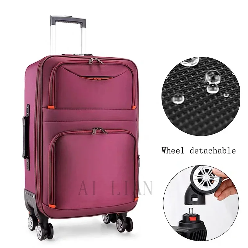 

20"22"24"26"28inch New Waterproof Oxford Rolling Luggage carry on Trolley Suitcase Women Men Travel Suitcase With Wheel bag case