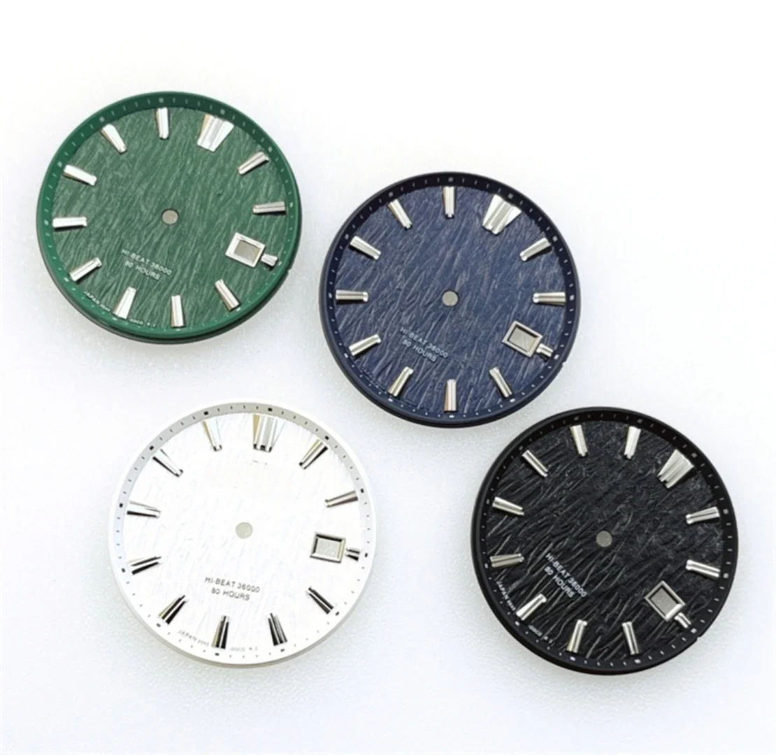 NH35 Dial 33.5mm GS Conversion Watch Dial Dive Watch Face for NH35 Movement 4-sided Batch of Flower Nails