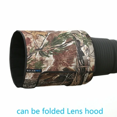 ROLANPRO Waterproof lens coat for Canon RF 600mm F/4 L IS USM lens camouflage rain cover lens protective sleeve lens hood cap 