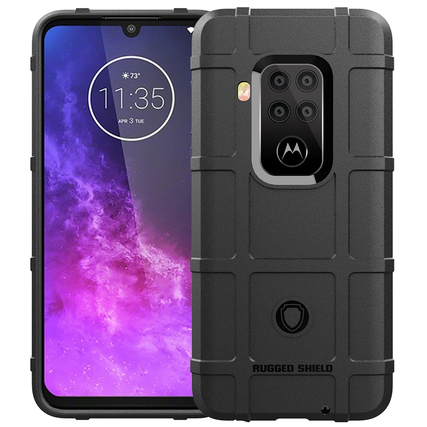 Per Motorola One Zoom Moto One Action One Hyper Case Heavy Shield Cover Per Telefono Per Custodie In Gomma Antiurto Moto One Pro Macro