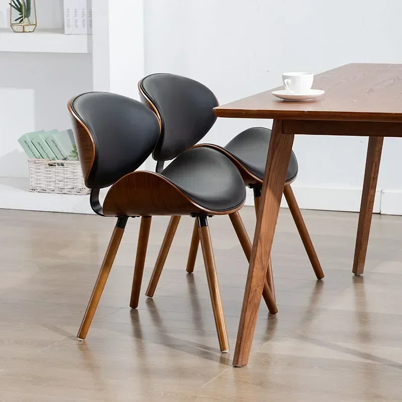 Kitchen Chair European Modern Simple Luxury Chair Back Space Saving Practical Solid Wood Dining Nordic Furniture dining chairs dining chair