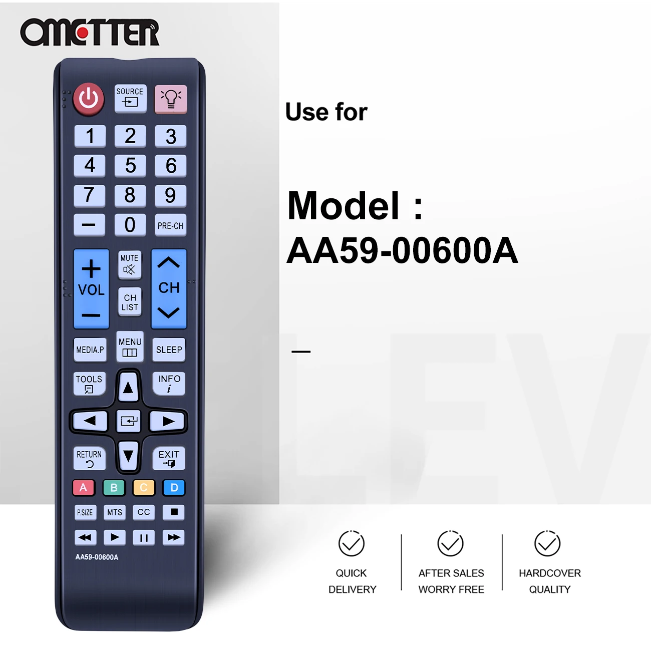 스마트 HD LED UN24M4500AF UN28M4500AF UN32M4500AF UN32M5300AF UN32M530DAF 용 기존 삼성 AA59-00600A TV 리모컨