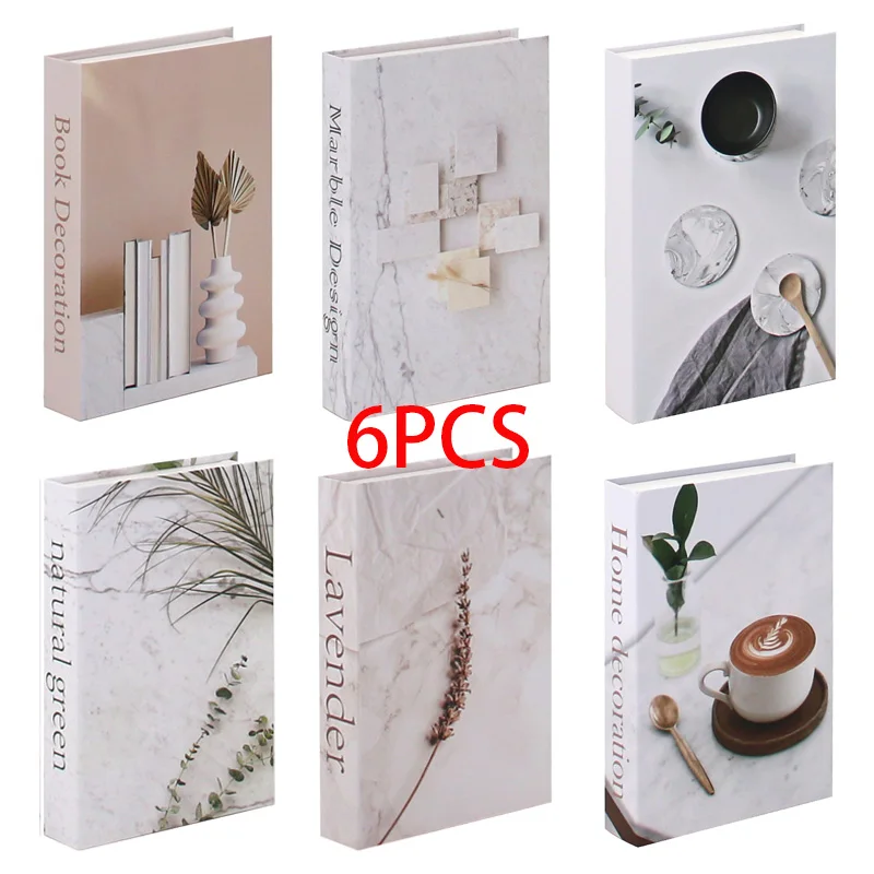 6Pcs/Set Fake Books Set Lving Room Coffee Table Ornaments Designer Home Decoration  Books Luxury Fake Books Set for Decoration - AliExpress