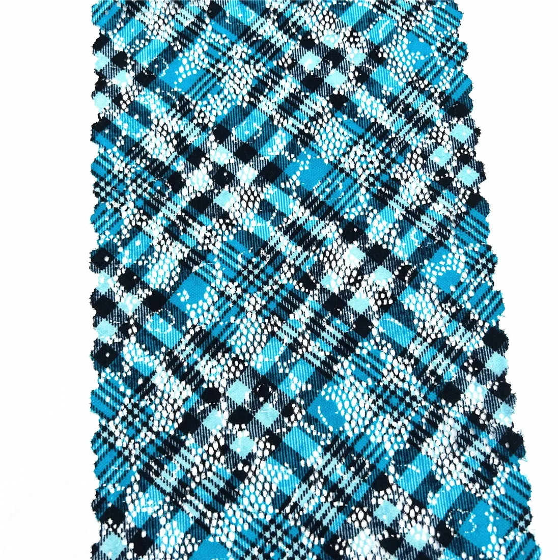 3y/lot Width 7 5/8 inch(19.50cm) 2-Tone Blue Elastic Stretch Lace Trim For Sewing Craft DIY Apparel Fabric Lace Garment Material 4