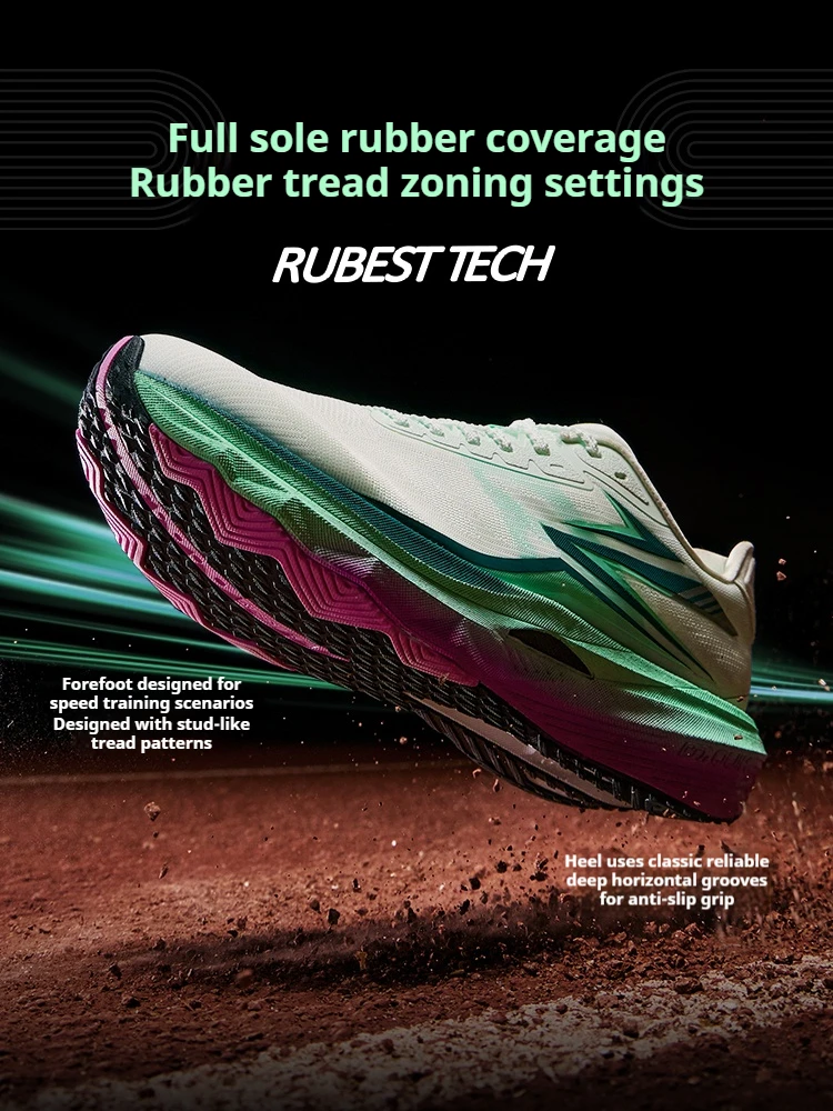 361 Degrees STEED Herren-Laufschuhe, Geschwindigkeitstraining, atmungsaktive Dämpfung, langlebig, rutschfest, Marathon-Sneaker für Herren, 672612203 – Detail 10