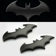 

2pcs 3D Car Stickers Metal Bat Auto Logo Car Styling Metal Bat Badge Emblem Tail Decal Motorcycle Car Accessories Automobiles
