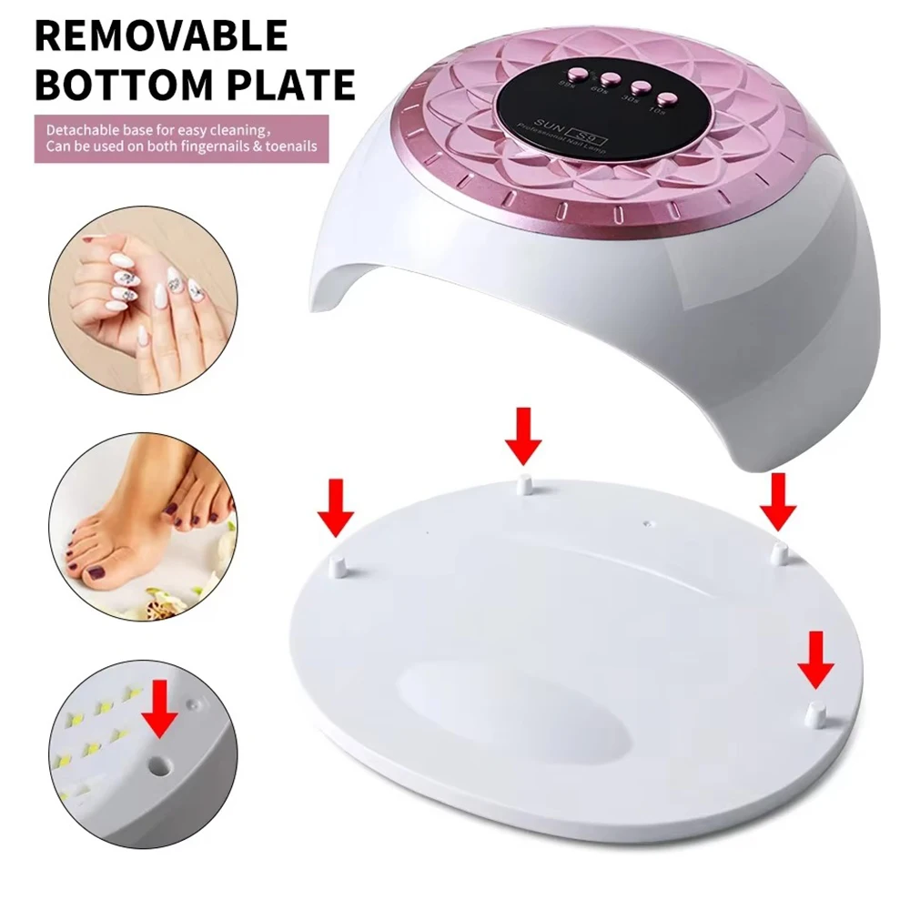 SUN S9 MAX Nail Dryer Machine 268W UV LED Lamp for Nails 57 Bead Gel Polish Curing Manicure Lamp With Auto Smart Sensor Nail Art