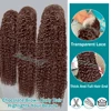 Rosabeauty Chocolate Brown Curly Wigs 13X6 HD Human Hair Lace Frontal Wig 30 32 Inch 13x4 Deep Wave #2 Colored Wig For Women 5