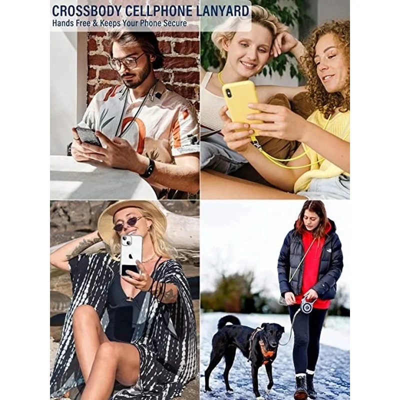 2/1pcs Universal Adjustable Phone Lanyard Strap Mobile Phone Hanging Rope Neck Straps Anti-lost Lanyards Cell Phone Accessories