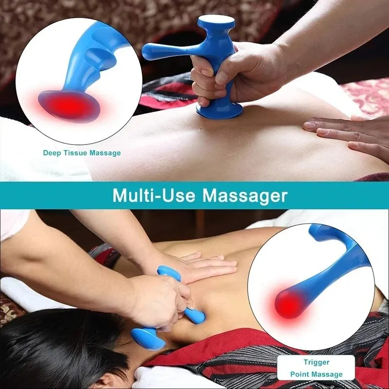 Finger Pressure Press Trigger Point Thumb Saver Massager Massage Tool for Lymphatic Drainage Muscle Relax Care Manual Massager