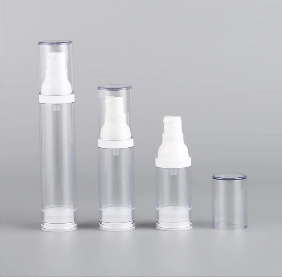 

30ml clear Airless Bottle white Pump Lid Sprayer Toner/Serum/Lotion/Emulsion/Foundation/UV Essence Cosmetic Packing