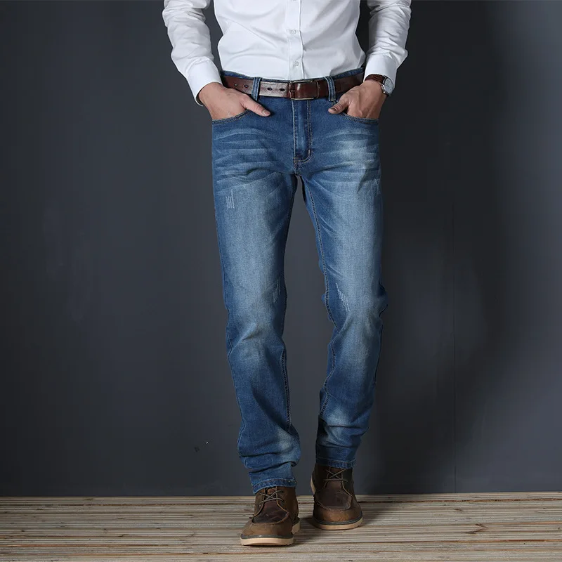 Jeans Men Luxury Denim Pants Slim Straight Baggy Casual Pants Male jeans For Men Original Brand Business Fashion Man Trousers