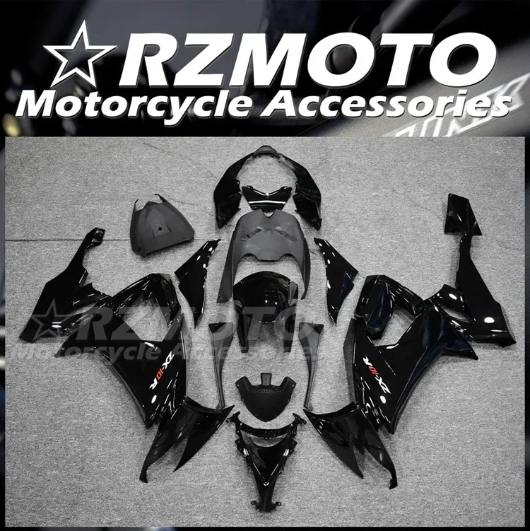 

4Gifts New ABS Full Fairings Kit Fit For KAWASAKI ZX-10R ZX10R 2008 2009 2010 08 09 10 Bodywork Set Custom Glossy Black