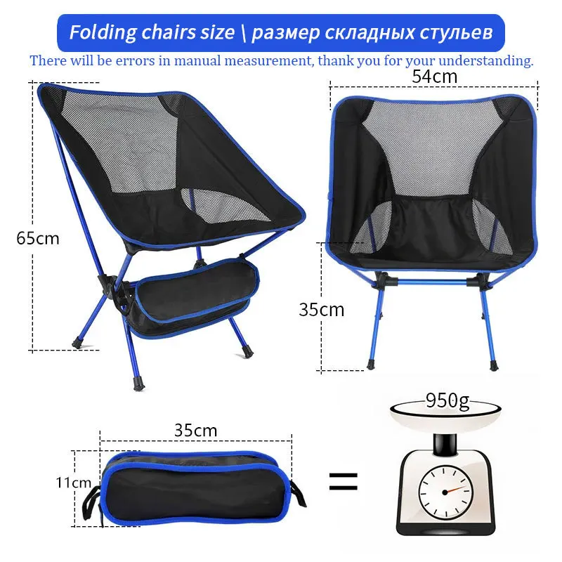 Outdoor Camping Chair Garden Beach Hiking Picnic Seat Portable Detachable Folding Fishing Chair Ultralight Camping Tools 6