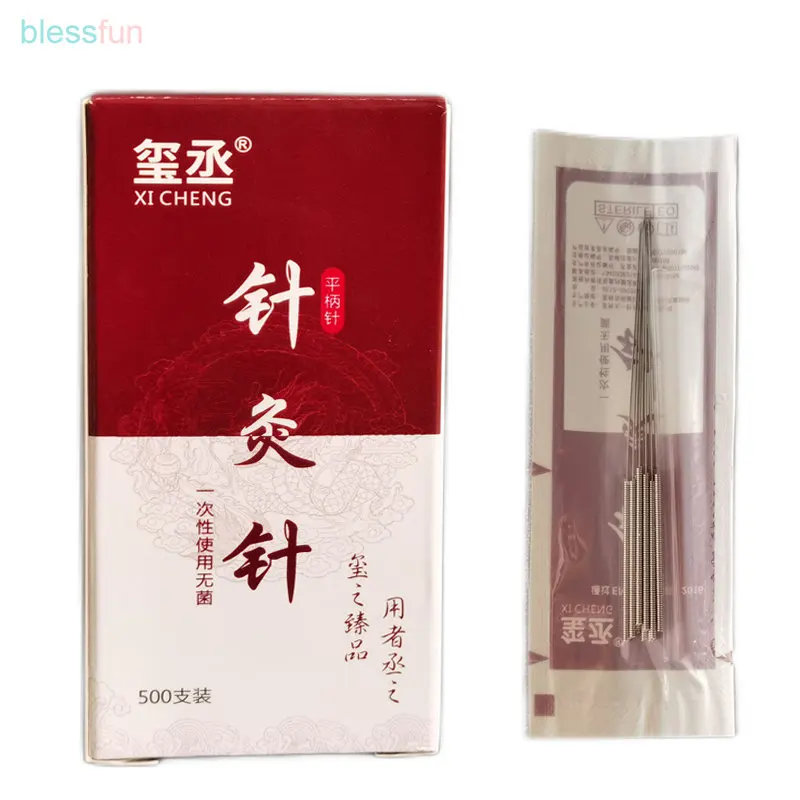 

Medical Sterile Acupuncture Needle with Guide Tube 500 Pcs Tradition Acupoint Accupuncture Tool High Quality Multiple Size