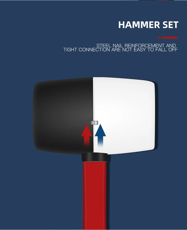 Description Picture 5 of itemRubber Hammer with Plastic Handle 16oz