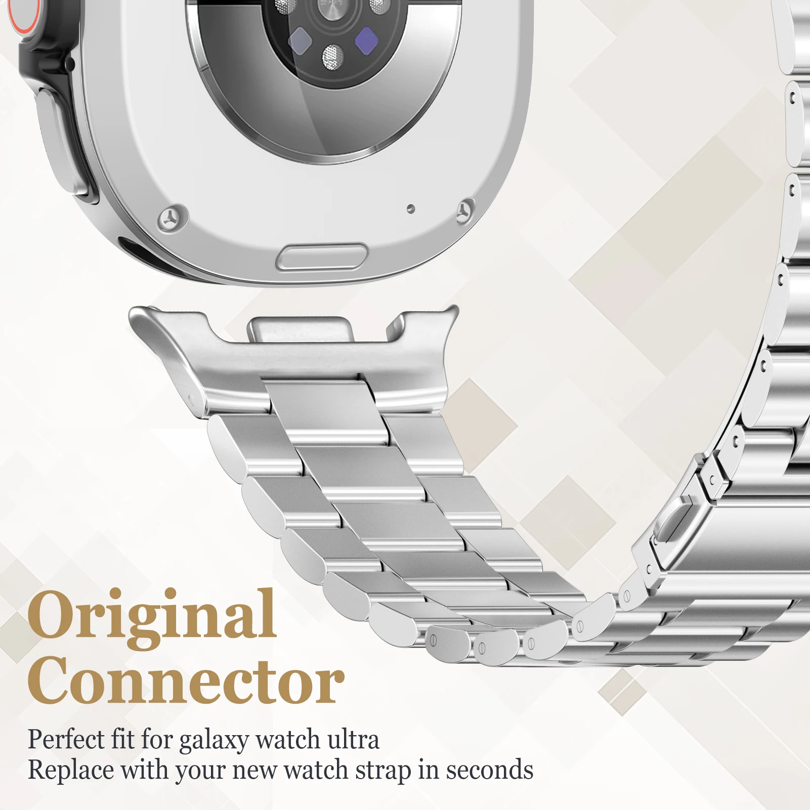 Stainless Steel Strap For Samsung Galaxy Watch 8 classic 46mm thumbnail 7