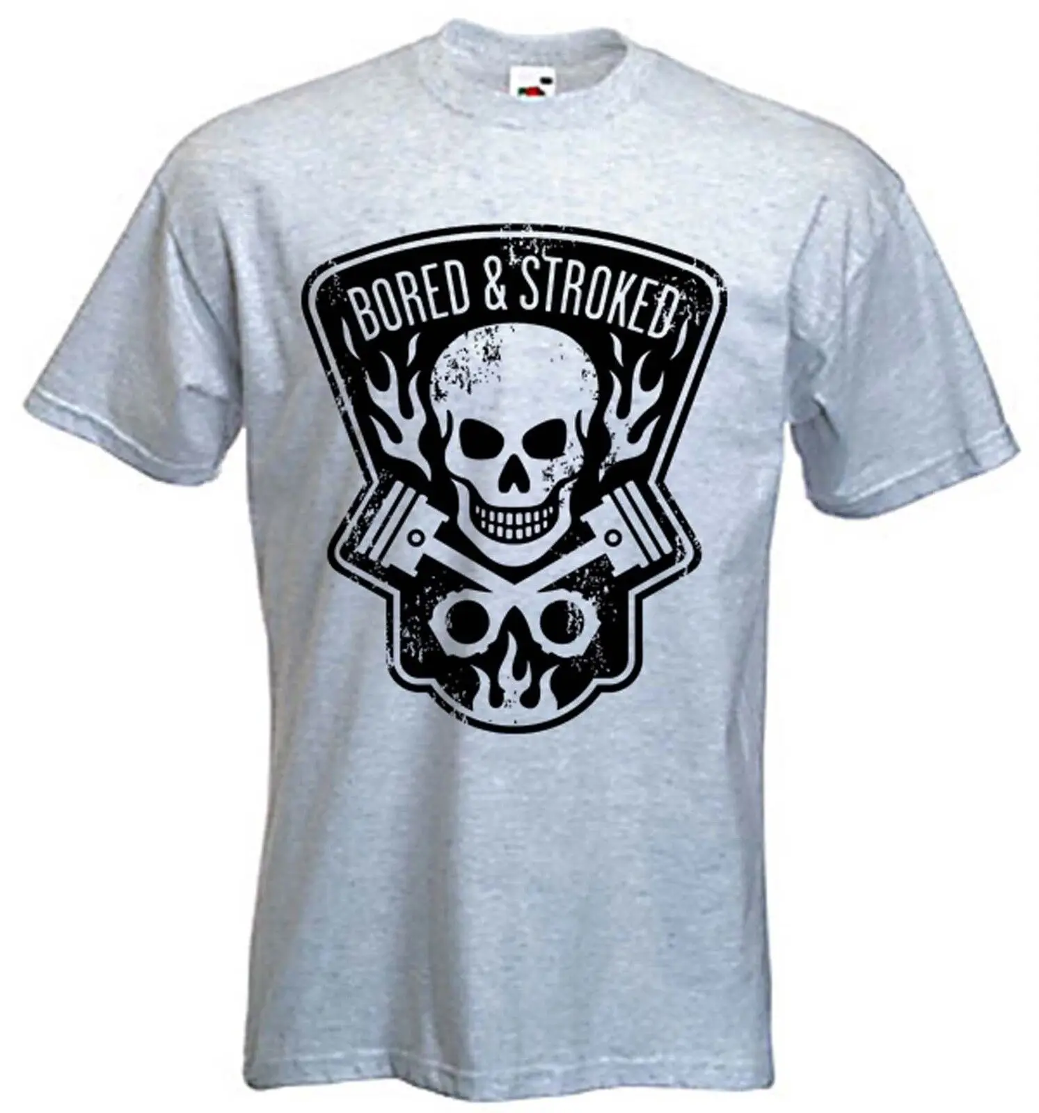 T-Shirt Annodata E Stropicciata Biker Moto Trike Chopper Moto-Scelta Colore