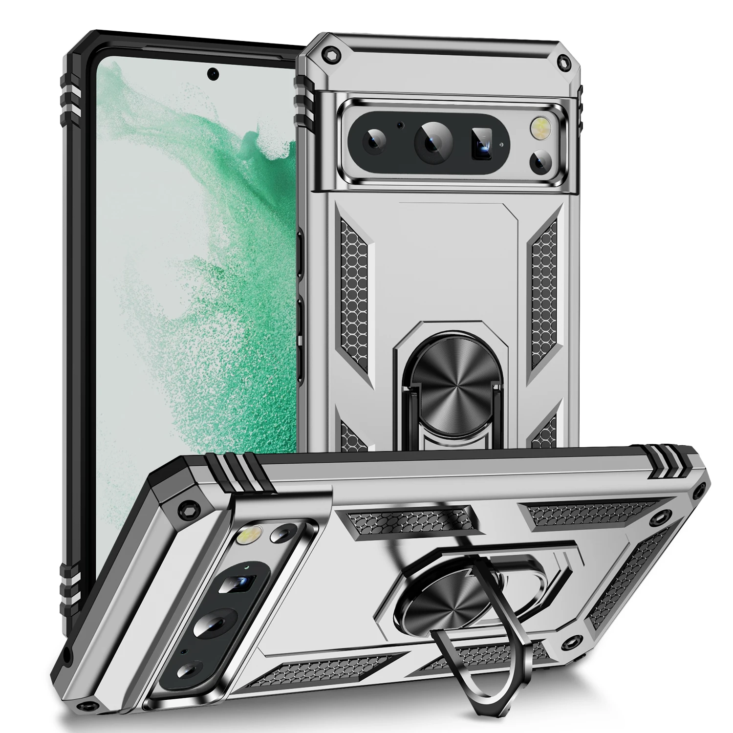 Rugged Drop-Proof Protective Case with Kickstand