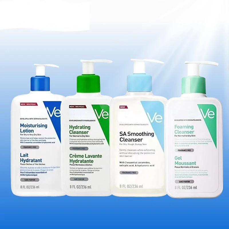 

4 Style Cleanser Hydrating Foaming Salicylic Acid Smoothing For Oily Dry Skin Moisturising Lotion Skin Care Product 236ml