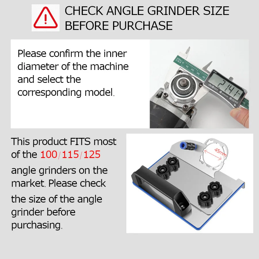 Cutting tiles 45 degree Tile Edge polishing Angle Grinder Stand For Tile 45 Chamfer Tiles Tool cutting tool