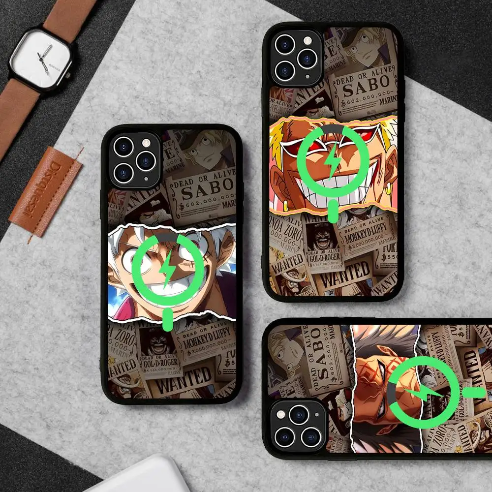 Anime O-One Pieces Phone Case with Magsafe Magnetic Shell