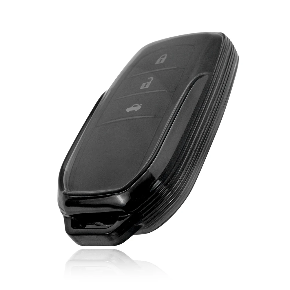 

Черный прозрачный брелок для ключей, чехол для Toyota для Sienna, Venza, Hilux, Tundra, автомобильные брелоки