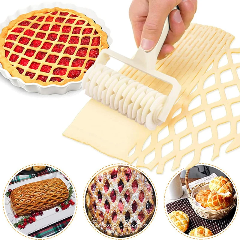 Cookie Pie Pizza Bread Pastry Crust Roller Cutter Baking Tools Bakeware Pizza Pastry Cutter Pie Craft Maker Baking Accessories